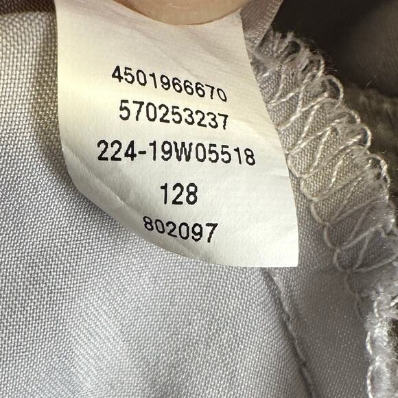 WHBM Light Gray Full Zip Blazer Jacket Womens Size 14 Business Casual Feminine - Picture 15 of 16